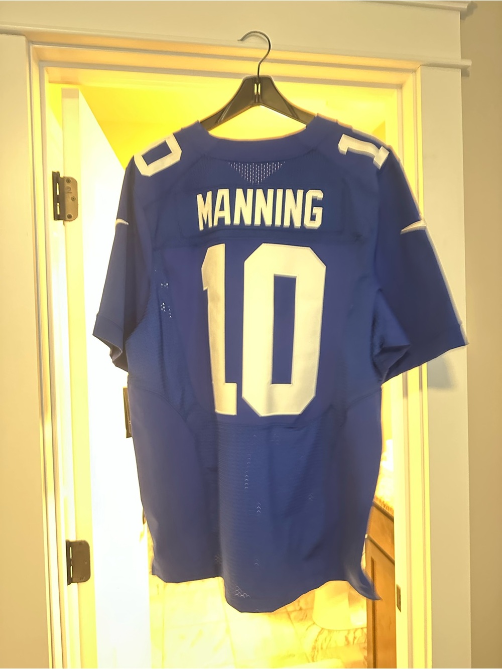 Nike Blue Manning No.10 Men's Football Jersey